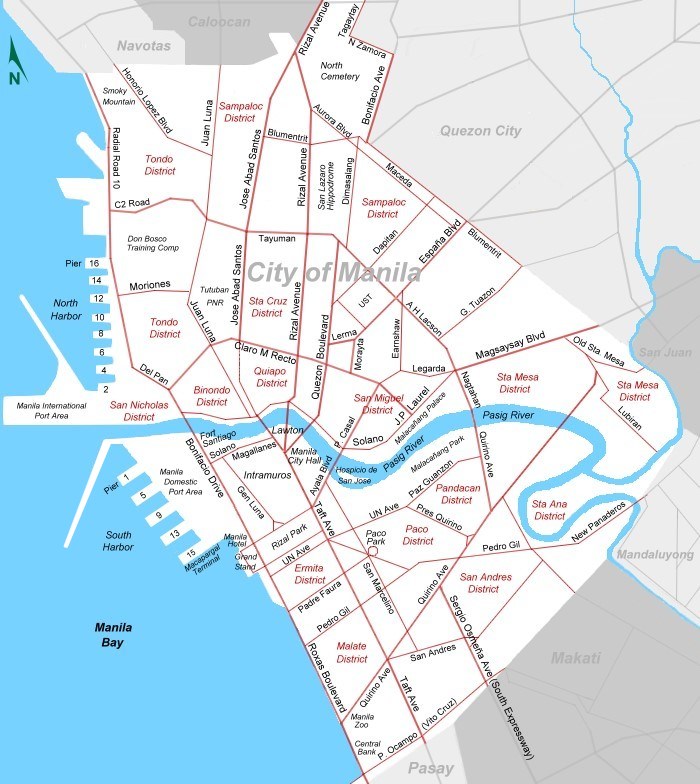 city map of manila